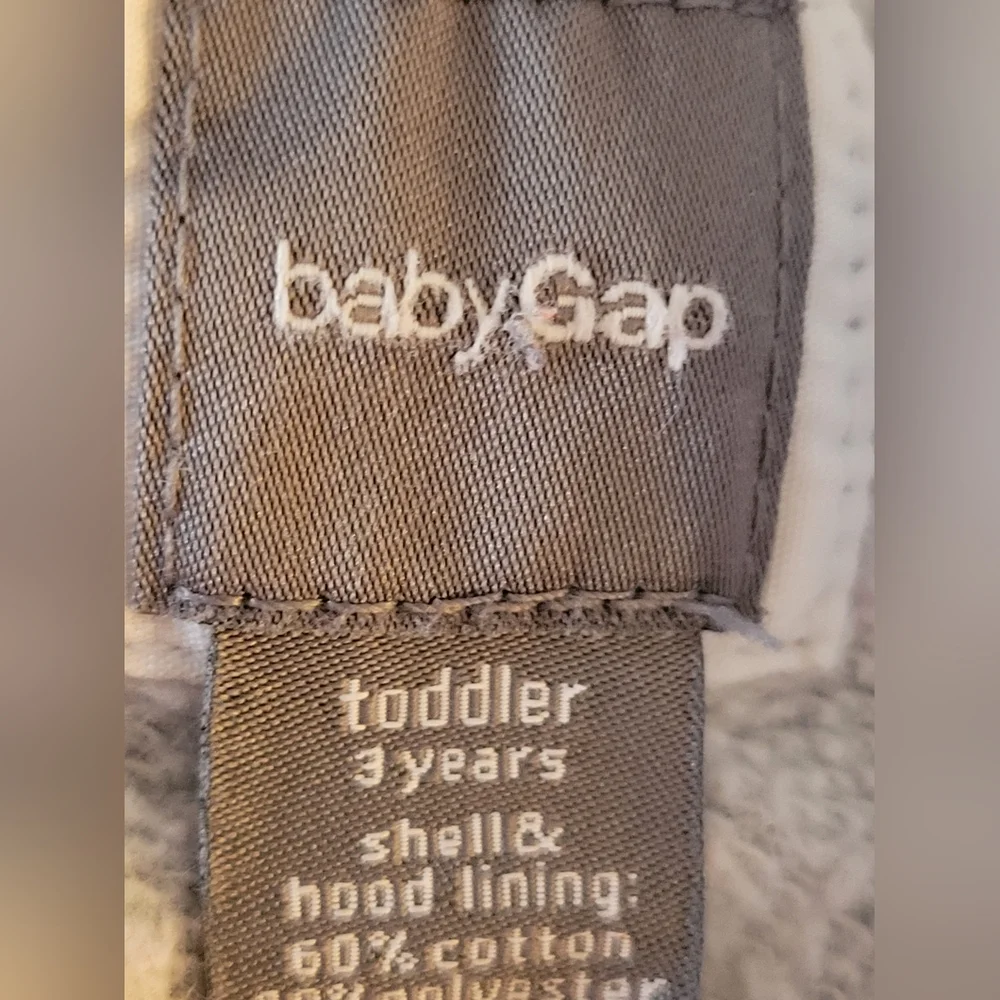 Baby Gap Gray and Pink 3t Hoodie
